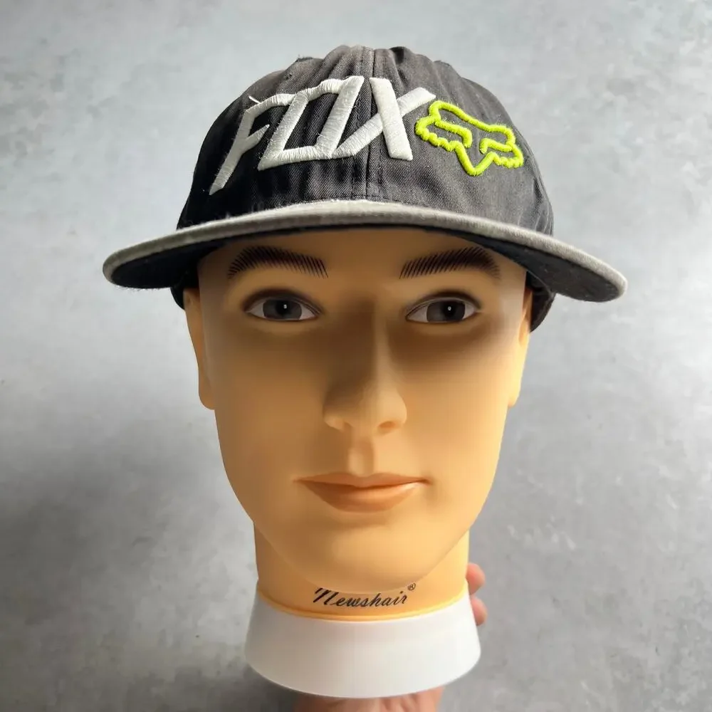 Vintage Fox Racing Cap Snapback Camo One Size Spell out Logo BMX
